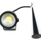 Luminária Spot Luz Led De Alto Brilho 7w Com Espeto Para Jard