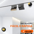 Luminária Spot Pontual Direcionável 10w Trilho Magnético Bran