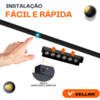 Luminária Spot Pontual Direcionável 10w Trilho Magnético Luz