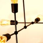 Luminária Sputnik Gun Industrial 6 Hastes Assimetrico Soq: E2