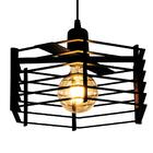 Luminária Steampunk Hexa Plate Industrial Horizontal Soq: E27