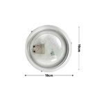 Luminária Tartaruga 1 Lâmpada Branca Metal IP20 Coquinho Franzmar