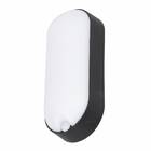 Luminária Tartaruga LED 12W Luz Amarela 3000K Bivolt Preta Gaya