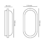 Luminária Tartaruga Led 15W Branco Frio Oval  Opus