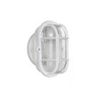 Luminária Tartaruga Oval Branca Para 1 Lâmpada