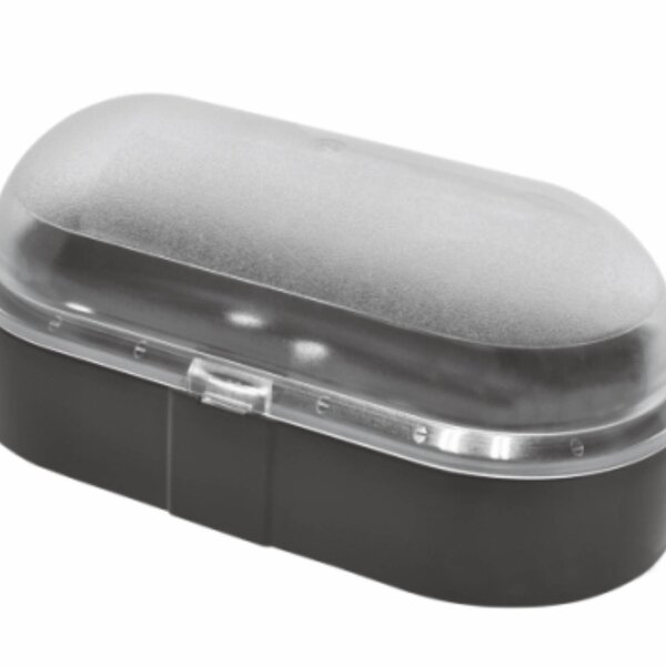 Luminária Tartaruga Policarbonato Base E27 G-light Preto