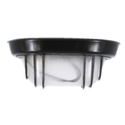 Luminária Tartaruga 1 Lâmpada Preta Metal Nobre Taschibra
