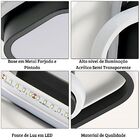 Luminária Teto Bivolt 110/220V 26W Moderna Plafon Led Quadrad