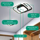 Luminária Teto Bivolt 110/220V 26W Moderna Plafon Led Quadrad