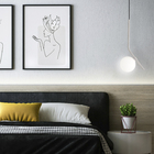 Luminária Teto Jabuticaba Inclinado Globo Vidro Quarto Prata