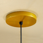 Luminária Teto Pendente Gota Globo Vidro Cama Quarto Dourado