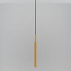 Luminária Teto Pendente Tubo Sala Cozinha Ilha Dourado 40cm