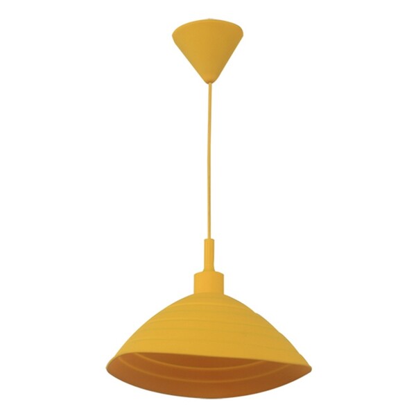 Luminaria Teto Silicone Round Shape Amarela 24 X 24 X 15 Cm