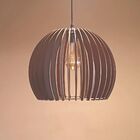 Luminária Teto Tipo Pendente Angra Mdf Completa - Marrom