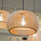 Luminária Teto Tipo Pendente Angra Mdf Completa - Preta