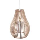 Luminária Teto Tipo Pendente Antares Mdf Completa - Mdf Cru