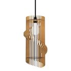 Luminária Teto Tipo Pendente Atenas Mdf  Completa - Mdf Cru