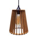 Luminária Teto Tipo Pendente Cairo Mdf - Completa