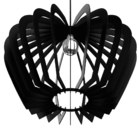 Luminária Teto Tipo Pendente Cali Mdf - Completa - Cor: Preta