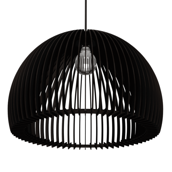 Luminária Teto Tipo Pendente Casablanca Mdf - Completa - Cor: