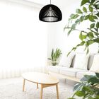 Luminária Teto Tipo Pendente Casablanca Mdf - Completa - Cor: