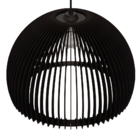 Luminária Teto Tipo Pendente Casablanca Mdf - Completa - Cor: