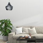 Luminária Teto Tipo Pendente Castelo Mdf - Completa - Cor: Pr