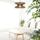 Luminária Teto Tipo Pendente Cobra Mdf - Completa