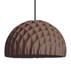 Luminária Teto Tipo Pendente Colméia Mdf - Completa - Cor: Ma