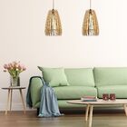 Luminária Teto Tipo Pendente Cometa Mdf - Completa