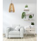 Luminária Teto Tipo Pendente Cometa Mdf - Completa