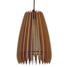 Luminária Teto Tipo Pendente Cometa Mdf - Completa - Cor: Mar