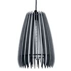 Luminária Teto Tipo Pendente Cometa Mdf - Completa - Cor: Pre