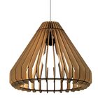 Luminária Teto Tipo Pendente Cone Mdf - Completa