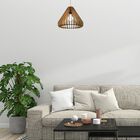 Luminária Teto Tipo Pendente Cone Mdf - Completa