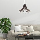 Luminária Teto Tipo Pendente Dalia Mdf - Completa - Cor: Marr