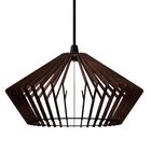 Luminária Teto Tipo Pendente Dejavu Mdf Completa - Marrom