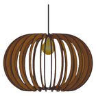 Luminária Teto Tipo Pendente Deusa Mdf Completa - Mdf Marrom