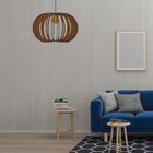 Luminária Teto Tipo Pendente Deusa Mdf Completa - Mdf Marrom