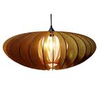 Luminária Teto Tipo Pendente Em Mdf - Completa