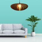 Luminária Teto Tipo Pendente Em Mdf - Completa