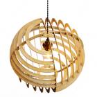 Luminária Teto Tipo Pendente Em Mdf - Completa