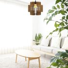 Luminária Teto Tipo Pendente Em Mdf - Completa