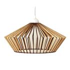 Luminária Teto Tipo Pendente Em Mdf - Completa - Cor: Preta