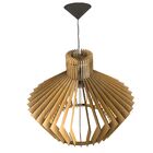 Luminária Teto Tipo Pendente Em Mdf - Completa - Cor:mdf Cru