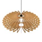 Luminária Teto Tipo Pendente Em Mdf Mercúrio Completa - Marrom