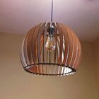 Luminária Teto Tipo Pendente Em Mdf Universo - Completa Mdf C