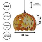 Luminária Teto Tipo Pendente Figueira Mdf - Completa
