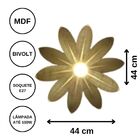 Luminária Teto Tipo Pendente Girassol Mdf - Completa
