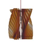 Luminária Teto Tipo Pendente Halley Mdf - Completa - Cor: Mar